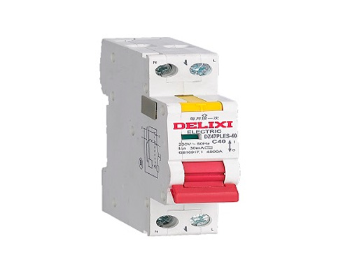 DZ47PLES-40-相线+中性线漏电保护断路器